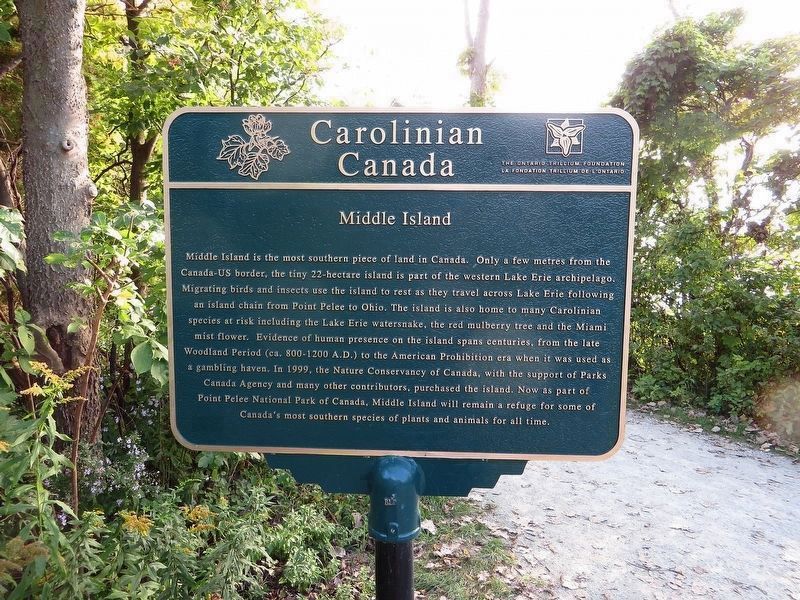 Middle Island - Marker in context. Click for full size. Middle Island - Marker in context image. Click for full size.