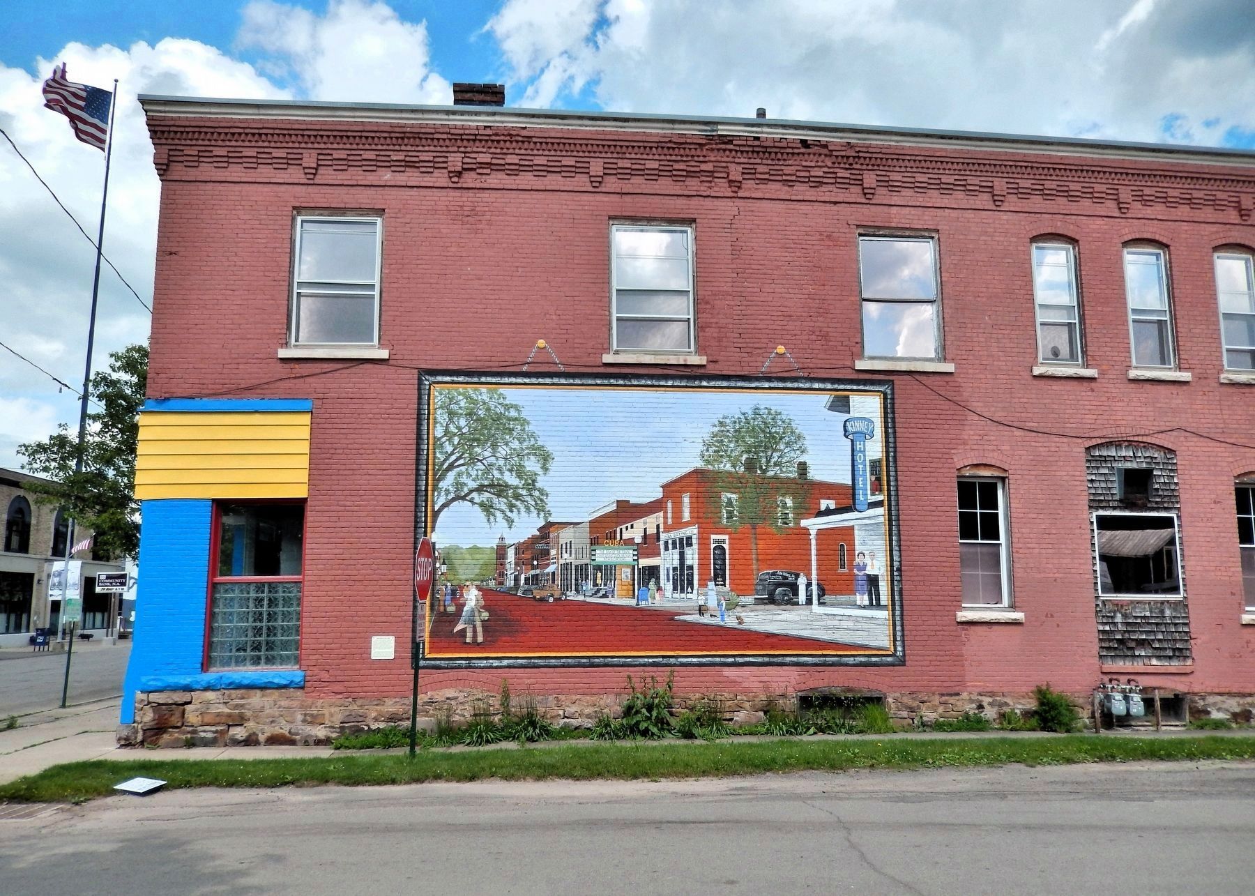 Main Street in the 1940's Marker. Click for full size. Main Street in the 1940's Marker image. Click for full size.