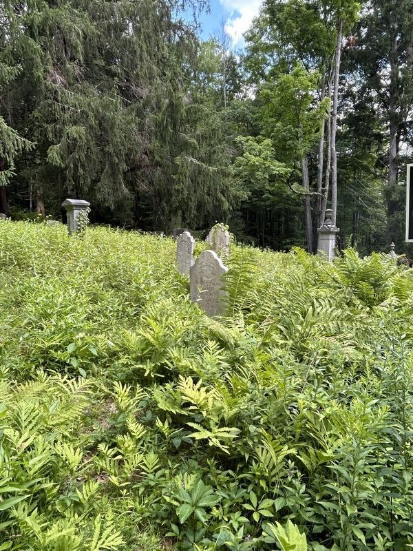 Gravestones in the Old Village Cemetery. Click for full size. Gravestones in the Old Village Cemetery image. Click for full size.