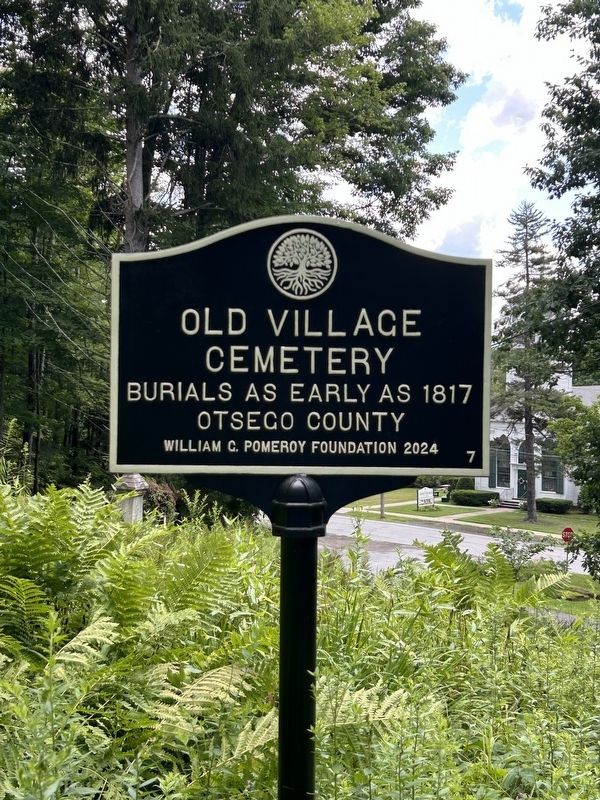 Old Village Cemetery Marker. Click for full size. Old Village Cemetery Marker image. Click for full size.
