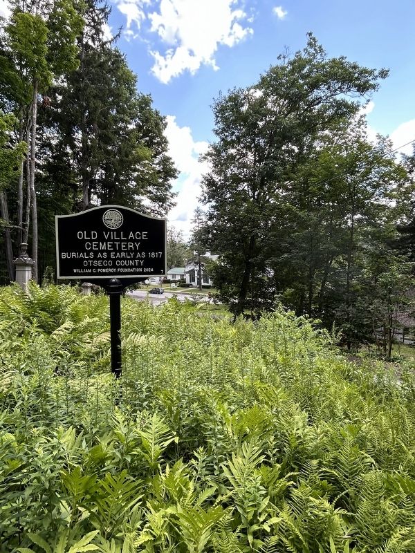 Old Village Cemetery Marker. Click for full size. Old Village Cemetery Marker image. Click for full size.