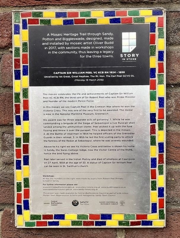 Captain Sir William Peal Marker. Click for full size. Captain Sir William Peal Marker image. Click for full size.