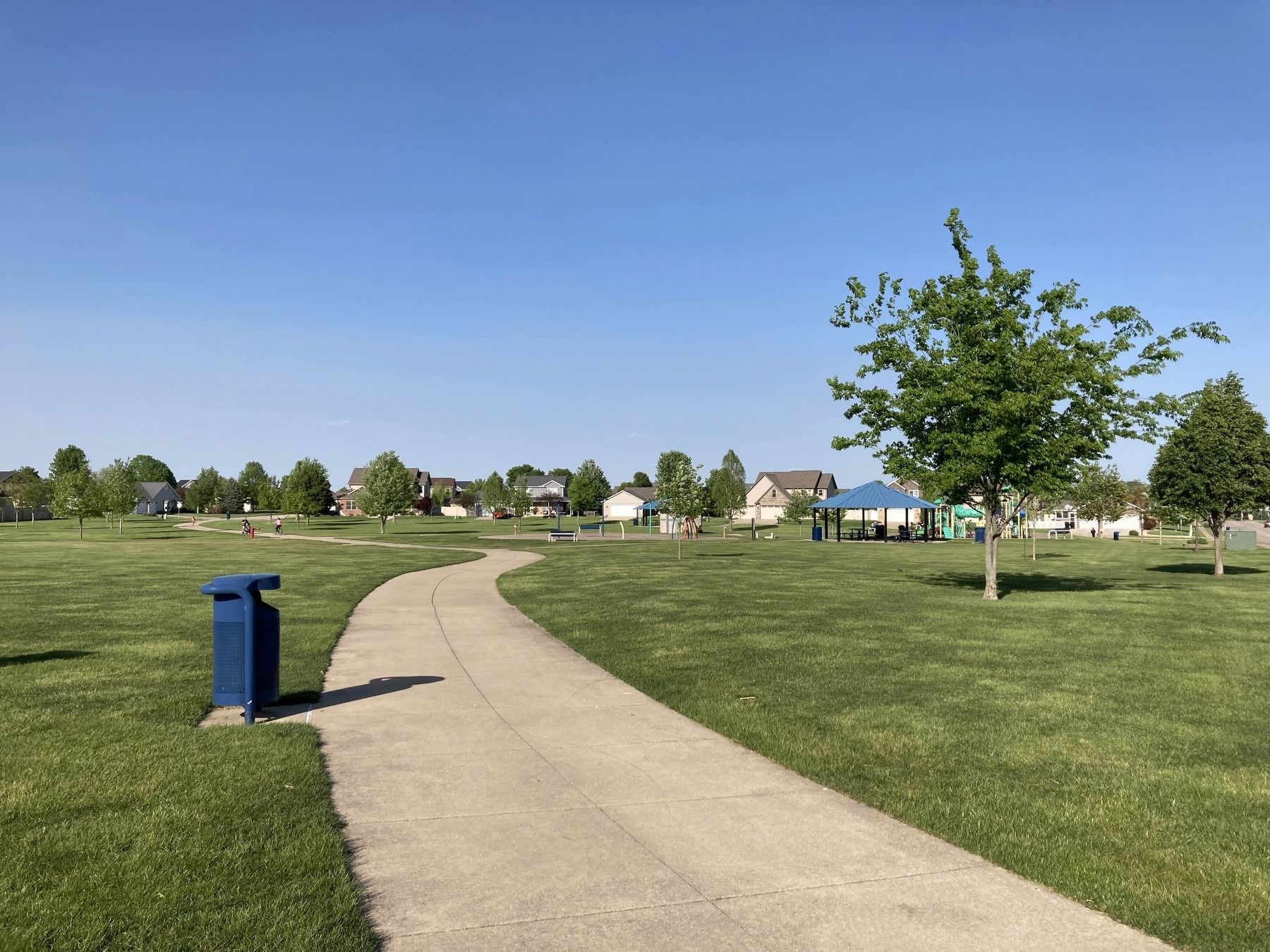 Photo of Harry LaHood Park from the Opposite Side of Marker image. Click for full size.