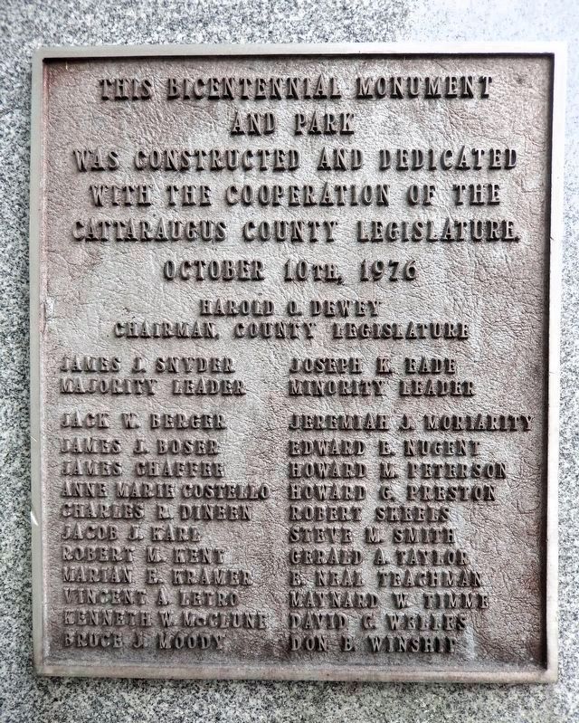 Bicentennial Monument and Park Marker image. Click for full size.