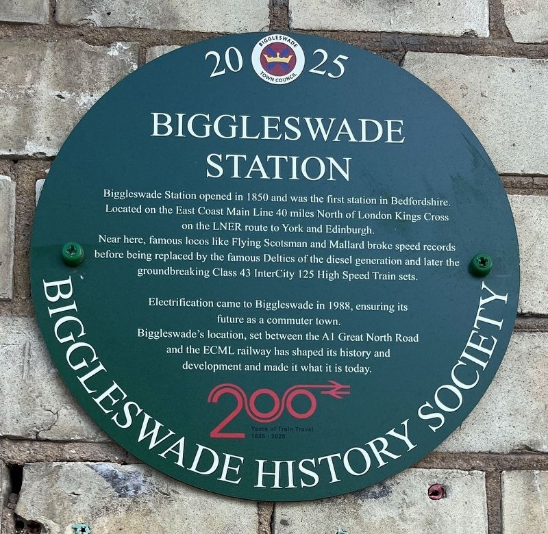 Biggleswade Station Marker. Click for full size. Biggleswade Station Marker image. Click for full size.