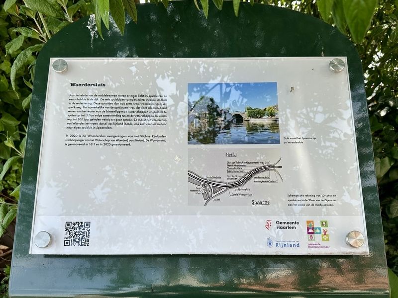 Woerdersluis / Woerder Sluice Marker. Click for full size. Woerdersluis / Woerder Sluice Marker image. Click for full size.