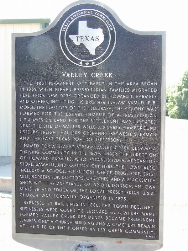Valley Creek Marker. Click for full size. Valley Creek Marker image. Click for full size.