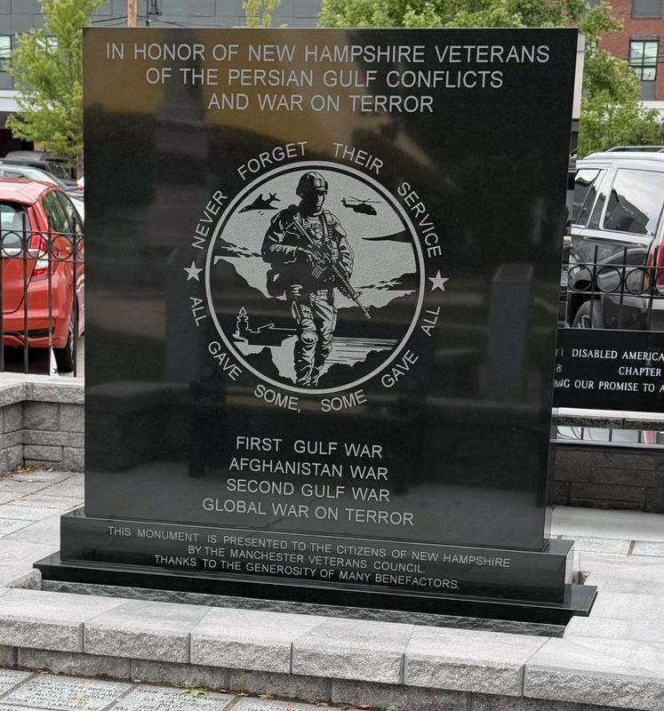 Gulf Conflicts Memorial. Click for full size. Gulf Conflicts Memorial image. Click for full size.