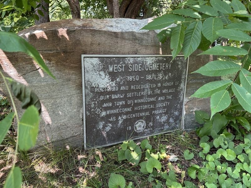West Side Cemetery Marker image. Click for full size.