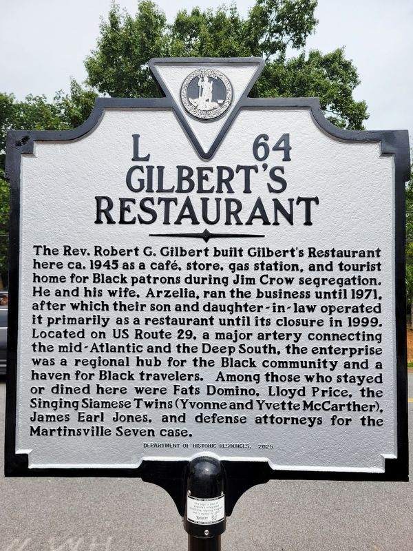Gilbert’s Restaurant Marker. Click for full size. Gilbert’s Restaurant Marker image. Click for full size.