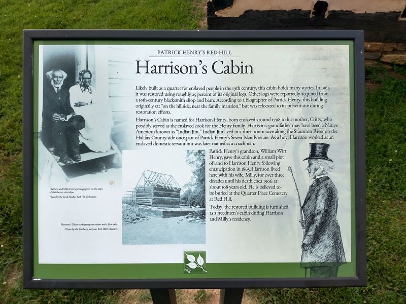 Harrison's Cabin Marker. Click for full size. Harrison's Cabin Marker image. Click for full size.