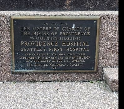Providence Hospital Marker. Click for full size. Providence Hospital Marker image. Click for full size.