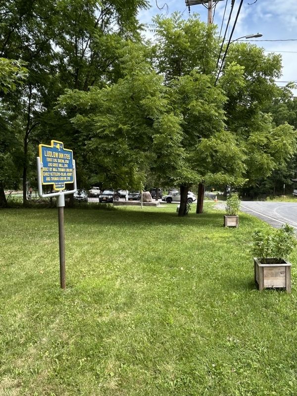Ludlow Inn 1795 Marker - Note Two More Markers In The Background image. Click for full size.