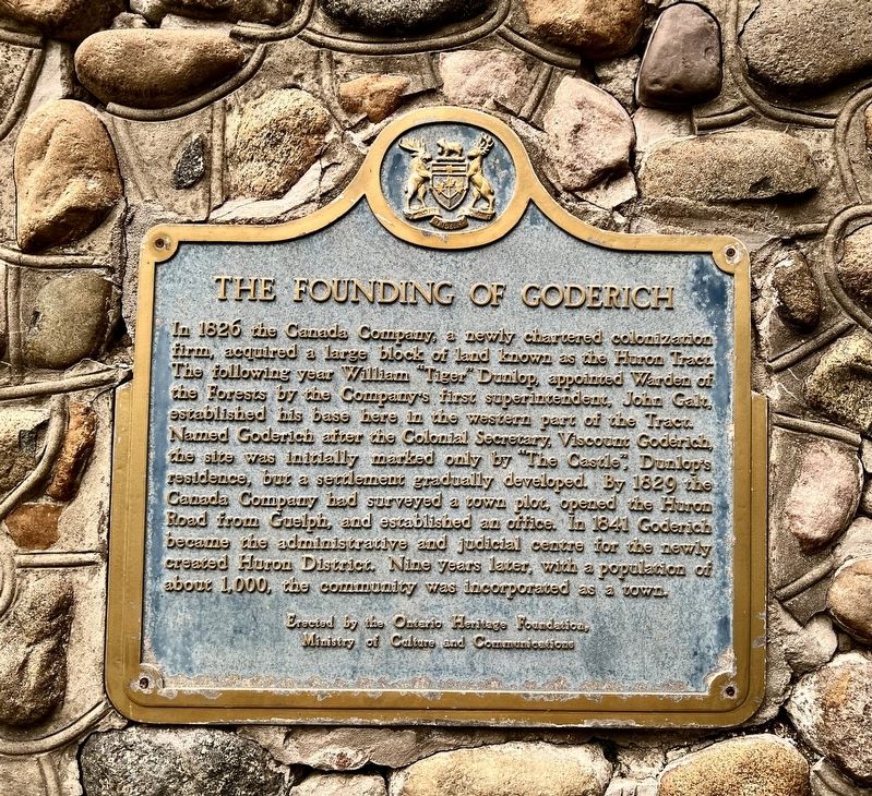 The Founding of Goderich Marker image. Click for full size.