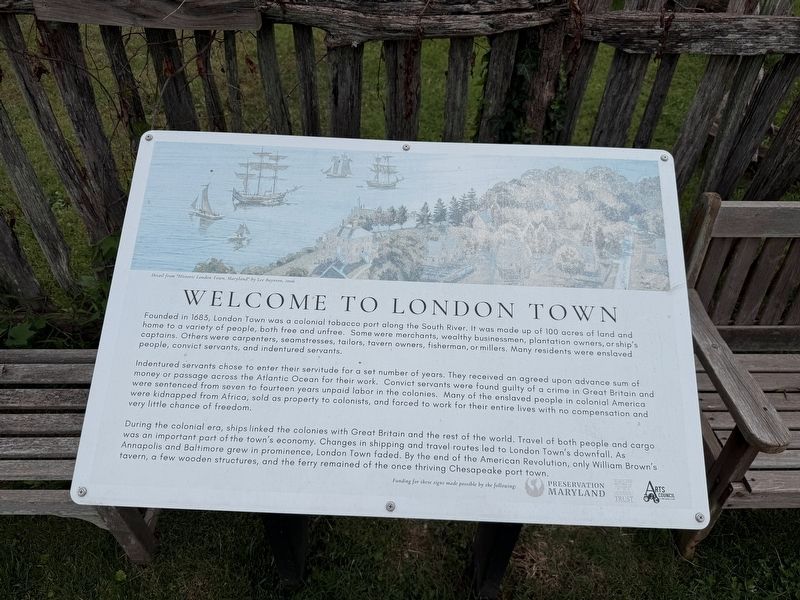 Welcome to London Town Marker. Click for full size. Welcome to London Town Marker image. Click for full size.