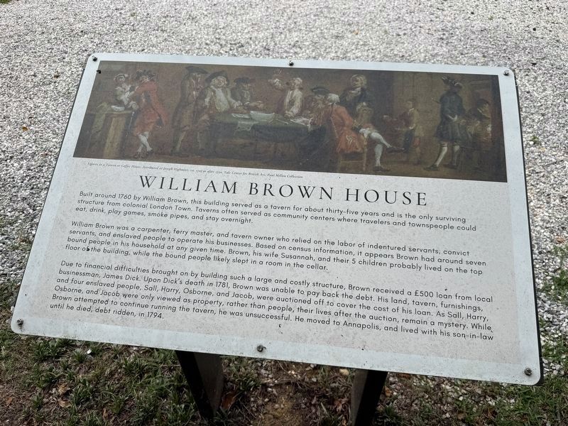 William Brown House Marker. Click for full size. William Brown House Marker image. Click for full size.