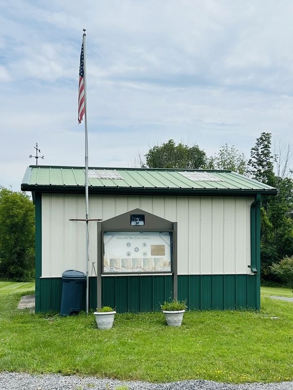 Ludlowville Pine Grove Cemetery Marker image. Click for full size.