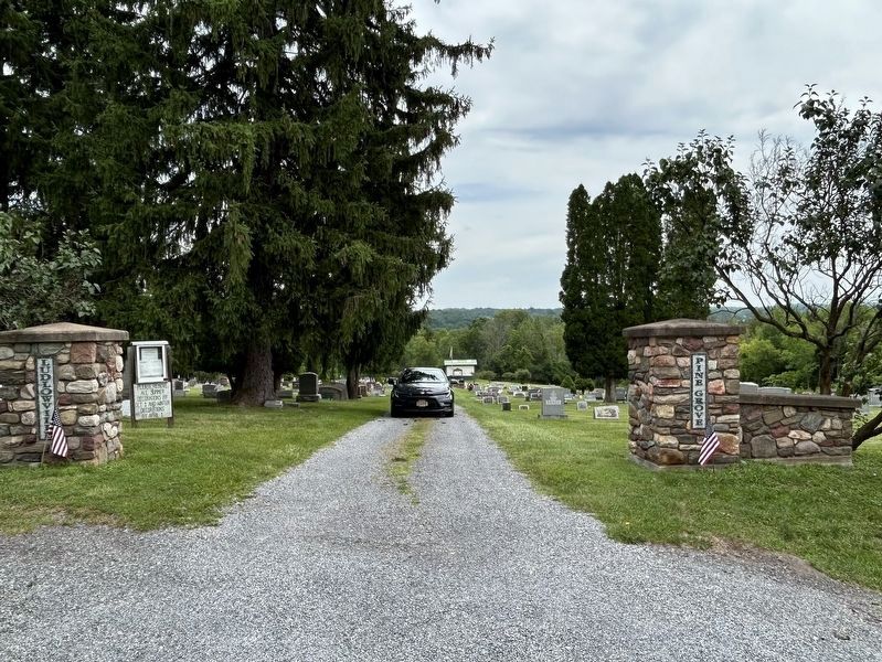 Ludlowville Pine Grove Cemetery image. Click for full size.