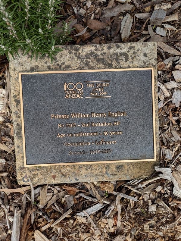 Private William Henry English Marker. Click for full size. Private William Henry English Marker image. Click for full size.
