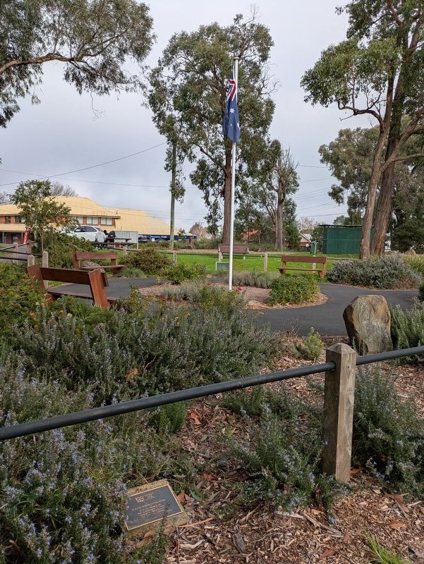 Corporal William Ludwig Aicher Marker in Memorial Gardens image. Click for full size.