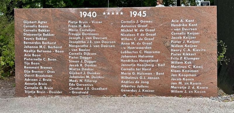 De Goede Herder / The Good Shepherd War Memorial - left panel. Click for full size. De Goede Herder / The Good Shepherd War Memorial - left panel image. Click for full size.