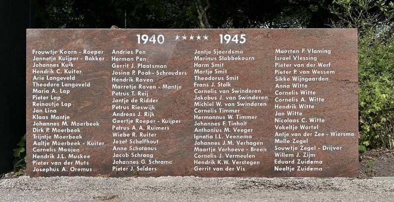 De Goede Herder / The Good Shepherd War Memorial - right panel. Click for full size. De Goede Herder / The Good Shepherd War Memorial - right panel image. Click for full size.