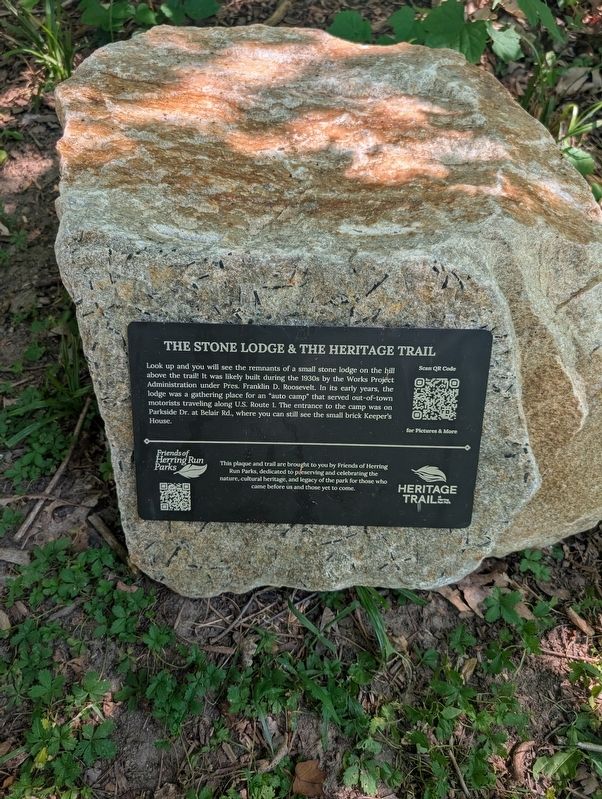 The Stone Lodge & The Heritage Trail Marker. Click for full size. The Stone Lodge & The Heritage Trail Marker image. Click for full size.