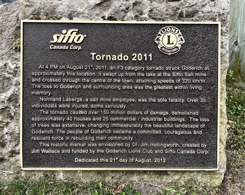 Tornado 2011 Marker. Click for full size. Tornado 2011 Marker image. Click for full size.