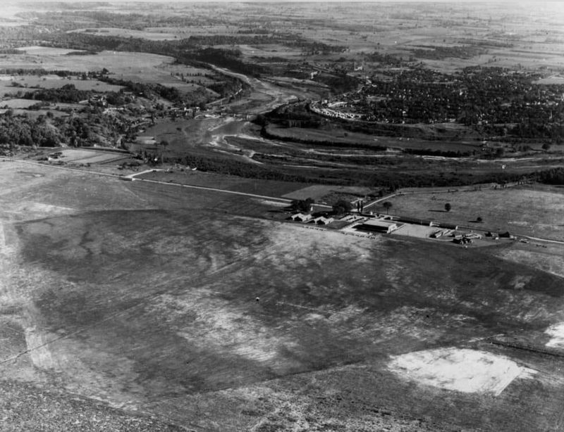 RCAF airfield at Goderich, ca 1940 image. Click for full size.