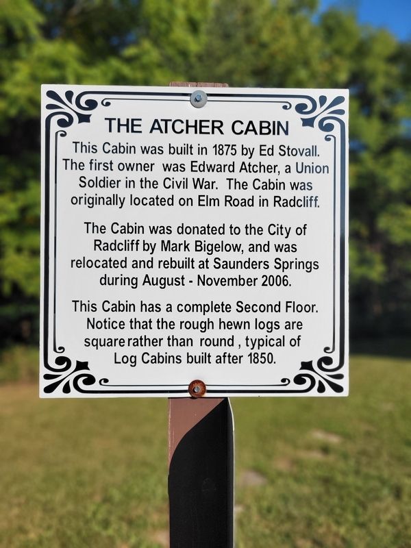 The Atcher Cabin Marker. Click for full size. The Atcher Cabin Marker image. Click for full size.