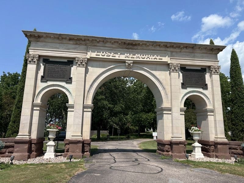 Oak Grove Cemetery - Losey Memorial Arch. Click for full size. Oak Grove Cemetery - Losey Memorial Arch image. Click for full size.