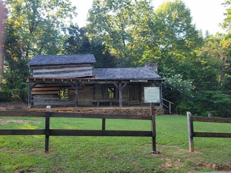 The Stovall Cabin and Marker. Click for full size. The Stovall Cabin and Marker image. Click for full size.