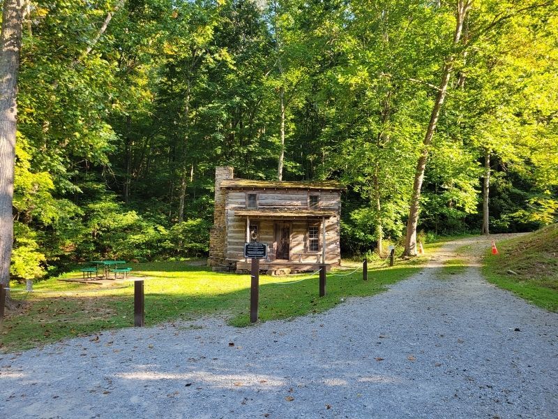 The Stith Cabin and Marker. Click for full size. The Stith Cabin and Marker image. Click for full size.