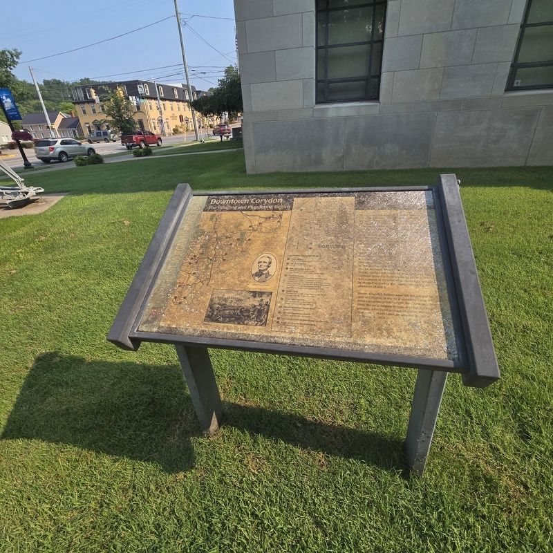 Downtown Corydon Marker image. Click for full size.