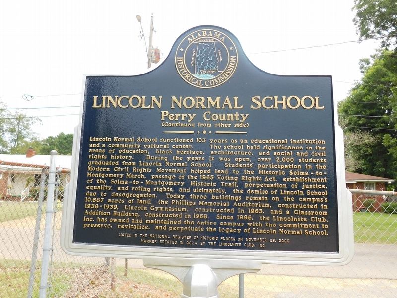 Lincoln Normal School Marker. Click for full size. Lincoln Normal School Marker image. Click for full size.