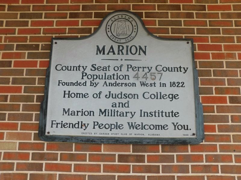 Marion Marker. Click for full size. Marion Marker image. Click for full size.