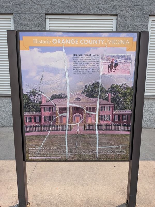 Historic Orange County, Virginia Marker. Click for full size. Historic Orange County, Virginia Marker image. Click for full size.