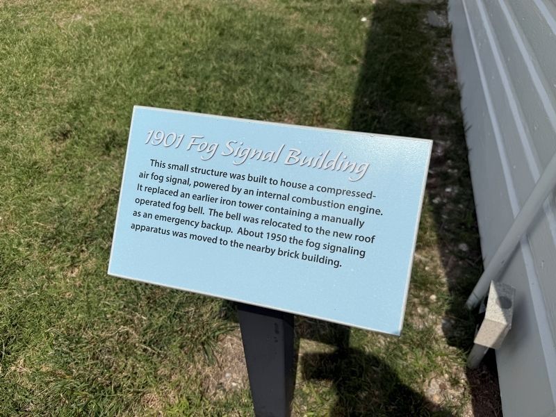 1901 Fog Signal Building Marker. Click for full size. 1901 Fog Signal Building Marker image. Click for full size.