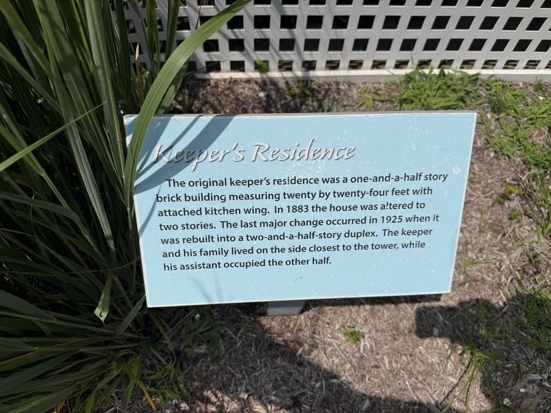 Keeper's Residence Marker. Click for full size. Keeper's Residence Marker image. Click for full size.
