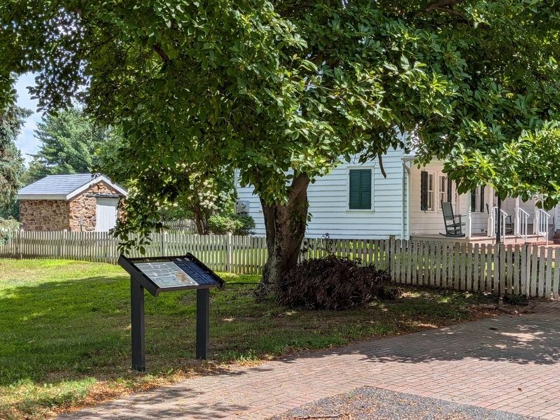 Slavery at the Farmstead Marker and Farmhouse. Click for full size. Slavery at the Farmstead Marker and Farmhouse image. Click for full size.