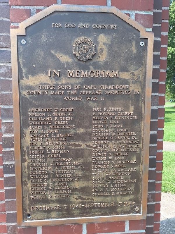 World War II Memorial. Click for full size. World War II Memorial image. Click for full size.
