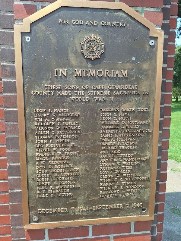 World War II Memorial. Click for full size. World War II Memorial image. Click for full size.