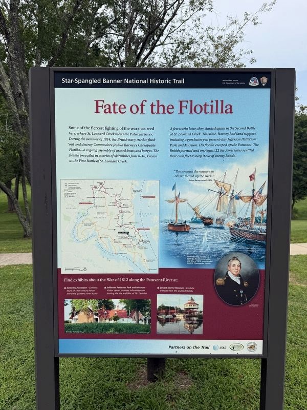 Fate of the Flotilla Marker. Click for full size. Fate of the Flotilla Marker image. Click for full size.