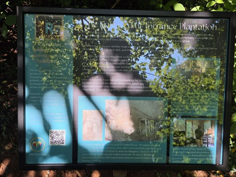 The Enslaved of Torrance Plantation Marker. Click for full size. The Enslaved of Torrance Plantation Marker image. Click for full size.