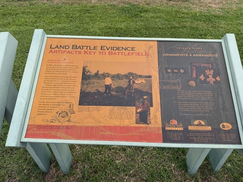 Land Battle Evidence Marker. Click for full size. Land Battle Evidence Marker image. Click for full size.