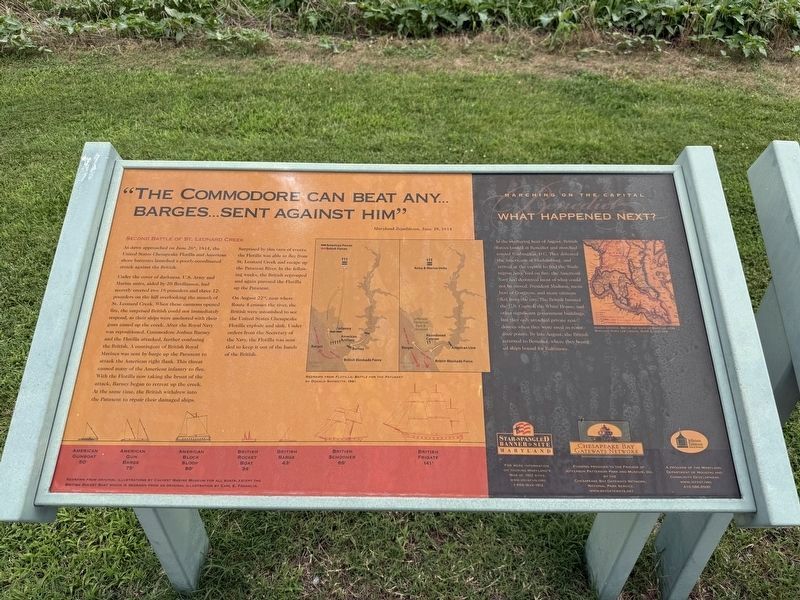 “The Commodore Can Beat Any…Barges…Sent Against Him” Marker. Click for full size. “The Commodore Can Beat Any…Barges…Sent Against Him” Marker image. Click for full size.