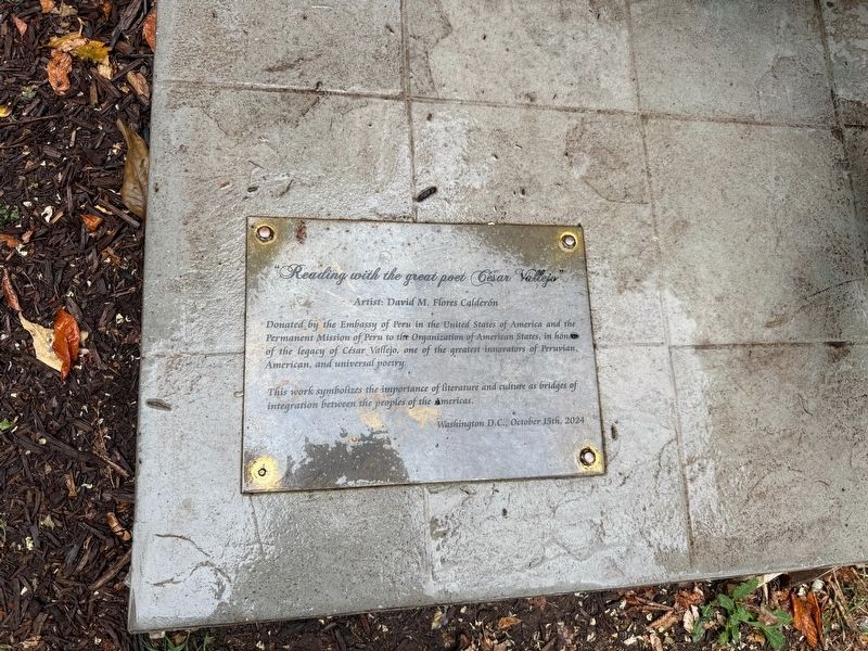 Dedication plaque at the sculpture. Click for full size. Dedication plaque at the sculpture image. Click for full size.