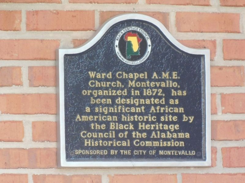 Ward Chapel A.M.E. Church Marker image. Click for full size.