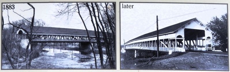 Marker detail: The Circleville Bridge in Rushville, Ind.. Click for full size. Marker detail: The Circleville Bridge in Rushville, Ind. image. Click for full size.