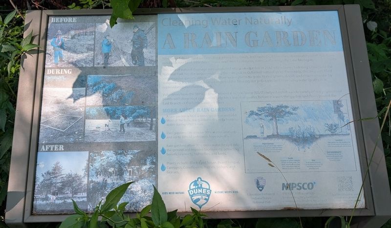A Rain Garden Marker. Click for full size. A Rain Garden Marker image. Click for full size.